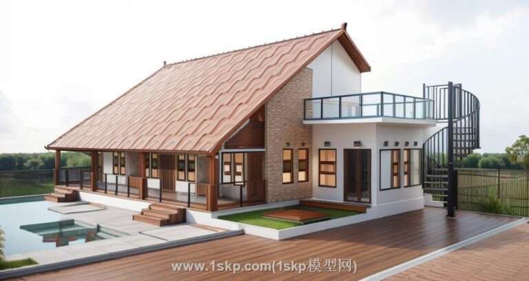 British style villa .144403078