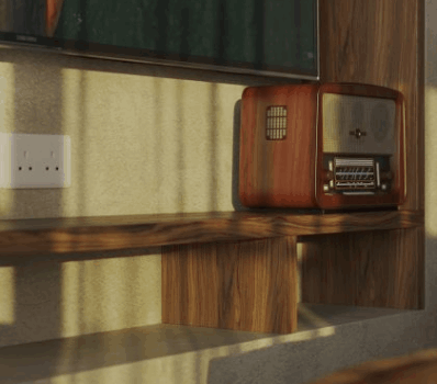 Vintage radio with wooden case 103003238