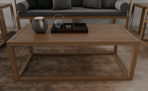 Coffee table + chairs classic style 23972