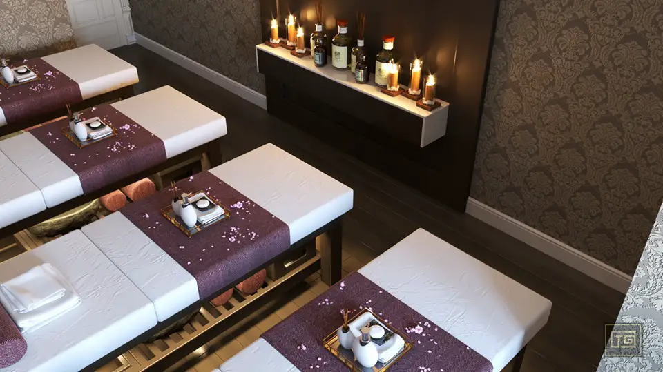 2455 Interior Spa Scene Sketchup Model By XuanKhanh Free Download 5